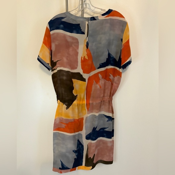 Piazza Sempione Silk Colorful Abstract Dress with pockets - Picture 5 of 5